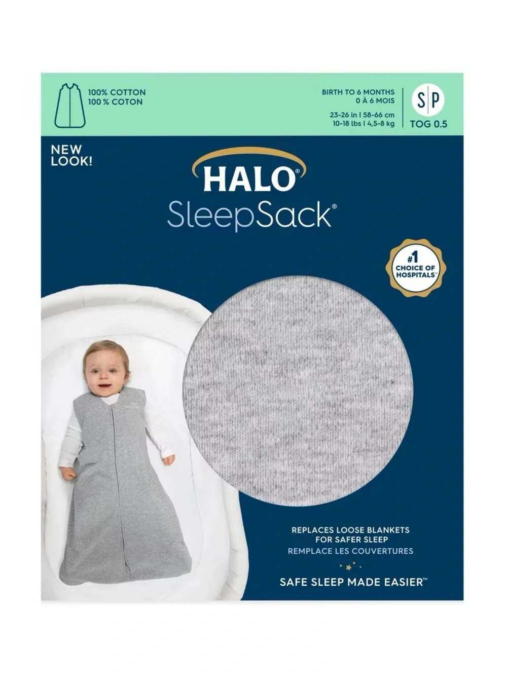 Grey Halo Sleep Sack